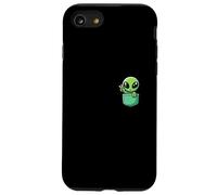 Carino Piccolo Alieno In Pocket Universo UFO Baby Monster Custodia per iPhone SE (2020) / 7/8