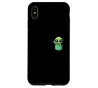 Carino Piccolo Alieno In Pocket Universo UFO Baby Monster Custodia per iPhone XS Max