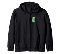 Carino Piccolo Alieno in Pocket Universo UFO Baby Monster Felpa con Cappuccio