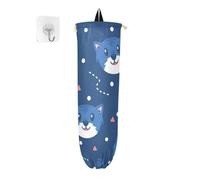 Carino Piccolo Gatto Modello Sacchetto di Plastica Titolare Riciclare Sacchetto Organizzatore Sacchetto di Plastica Supporto Del Sacchetto Della Parete Della Drogheria Bag Holder Dispenser per,