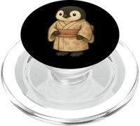 Carino Pinguino in Kimono Stile Giapponese Animale Cartoon PopSockets PopGrip per MagSafe