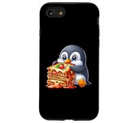 Carino Pinguino Mangiare Lasagne Cibo Italiano Custodia per iPhone SE (2020) / 7 / 8