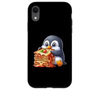 Carino Pinguino Mangiare Lasagne Cibo Italiano Custodia per iPhone XR