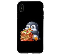 Carino Pinguino Mangiare Lasagne Cibo Italiano Custodia per iPhone XS Max