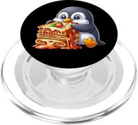 Carino Pinguino Mangiare Lasagne Cibo Italiano PopSockets PopGrip per MagSafe