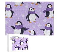 Carino Pinguino Puzzle per Adulti Famiglia Attività Giochi Home Decor Puzzle 300 PCS