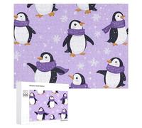 Carino Pinguino Puzzle per Adulti Famiglia Attività Giochi Home Decor Puzzle 500 PCS