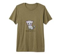 Carino Pixel Cat Kawaii Kitten Retro 8-Bit Art Gaming Style Maglietta Premium