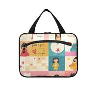 Carino Plaid Bellezza Blush Colore Hanging Makeup Bag Viaggio con gancio, Designer Lavabile Makeup Bag Organizer per i viaggiatori Vacanza bolsas de maquillaje para Mujer L