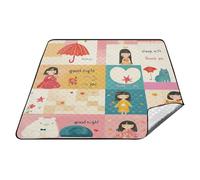 Carino Plaid Bellezza Blush Colore Impermeabile Campeggio Coperta Grande Picnic Spiaggia Coperte Impermeabile Sabbia per Terra Primavera Regali mantas para la playa