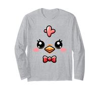 Carino Pollo Faccia Giallo Pulcino Costume Fattoria Amante Animali Maglia a Manica