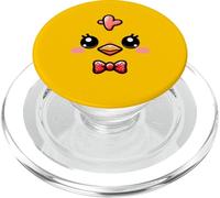 Carino Pollo Faccia Giallo Pulcino Costume Fattoria Amante Animali PopSockets PopGrip per MagSafe