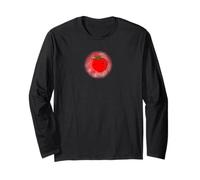 Carino Pomodoro Disegno Rosso Acquerello Sfondo Maglia a Manica