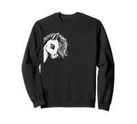 Carino pony islandese Cavallo contorno Tölt ciclomotore Felpa