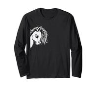 Carino pony islandese Cavallo contorno Tölt ciclomotore Maglia a Manica