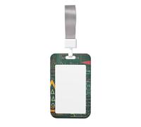 Carino porta badge - Formule Forme Teoria Lezione di matematica Stampa Parola Elegante Porta badge verticale