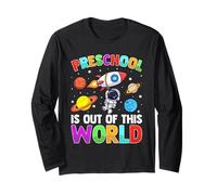 Carino Prescolare Mondo Ritorno a Scuola Maglia a Manica