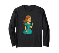Carino Principessa con Volante Dente Di Leone Fiore Maglia a Manica