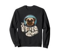 Carino Pug Astronauta Space Explorer Art Felpa