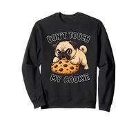 Carino Pug Cookie Amante Non Toccare Il Mio Felpa