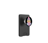 Carino pulcino ritratto invernale amante degli uccelli grafica blu pastello PopSockets PopWallet per MagSafe