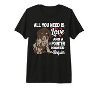 Carino puntatore Chiamato Kingston per Tedesco Shorthaired Pointer Maglietta Premium