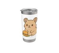 Carino Quokka Burger Snack Bicchiere termico in acciaio inox doppia parete