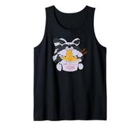 Carino Raccoon Mangiare Tagliatelle Stile Giapponese Art Canotta