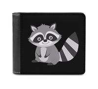 Carino Raccoon Novità Portafoglio Sottile Tasca Frontale Bifold Portafoglio con ID Porta Carte di Credito per Donne Uomini, Stile:, Taglia unica, Per tutte le stagioni