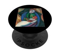 Carino Ragazza E Gatto Per Gli Amanti Del Gatto Franz Marc Ragazza Con Il PopSockets PopGrip Adesivo
