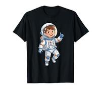 Carino Ragazzo Astronauta Cartoon Space Explorer Maglietta