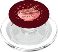 Carino Ramen Valentine Kawaii Noodles Happy Bowl con cuori PopSockets PopGrip per MagSafe