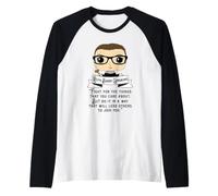 Carino RBG Ruth Bader Ginsburg - Lotta per Le Cose Maglia con Maniche Raglan