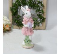 Carino Resina Coniglio Contenitore Egg Statua Coniglietto Ornamento Statuina