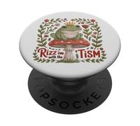 Carino Rizz' EM con TISM Rana Principe Mamma Papà Supporto Autismo PopSockets PopGrip Adesivo