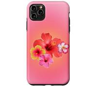 Carino Rosa Aura Ibisco Hawaiian Flower Summer Gradient Custodia per iPhone 11 Pro Max