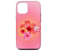 Carino Rosa Aura Ibisco Hawaiian Flower Summer Gradient Custodia per iPhone 12/12 Pro
