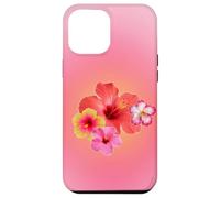Carino Rosa Aura Ibisco Hawaiian Flower Summer Gradient Custodia per iPhone 12 Pro Max
