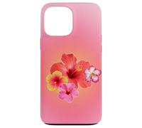 Carino Rosa Aura Ibisco Hawaiian Flower Summer Gradient Custodia per iPhone 13 Pro Max