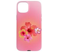 Carino Rosa Aura Ibisco Hawaiian Flower Summer Gradient Custodia per iPhone 15 Plus