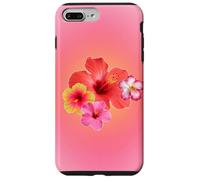 Carino Rosa Aura Ibisco Hawaiian Flower Summer Gradient Custodia per iPhone 7 Plus/8 Plus