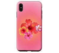 Carino Rosa Aura Ibisco Hawaiian Flower Summer Gradient Custodia per iPhone XS Max