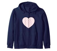 Carino Rosa Chiaro Bianco Ciliegia Modello Minimalista Felpa con Cappuccio