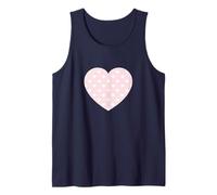 Carino Rosa Chiaro Bianco Mini Cuori Amore Modello Minimalista Canotta