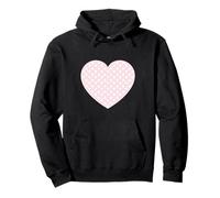 Carino Rosa Chiaro Bianco Triangolo Modello Grafica Minimalista Felpa con Cappuccio