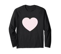 Carino Rosa Chiaro Bianco Triangolo Modello Grafica Minimalista Maglia a Manica