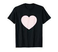 Carino Rosa Chiaro Bianco Triangolo Modello Grafica Minimalista Maglietta