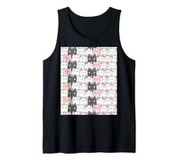 Carino Rosa Chubby Cat Friends Canotta