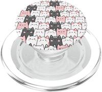 Carino rosa Chubby Cat Friends PopSockets PopGrip per MagSafe
