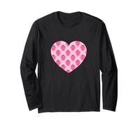 Carino rosa fragola frutta modello minimalista Maglia a Manica